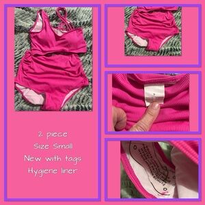 Pink Kids One Piece Swimsuit